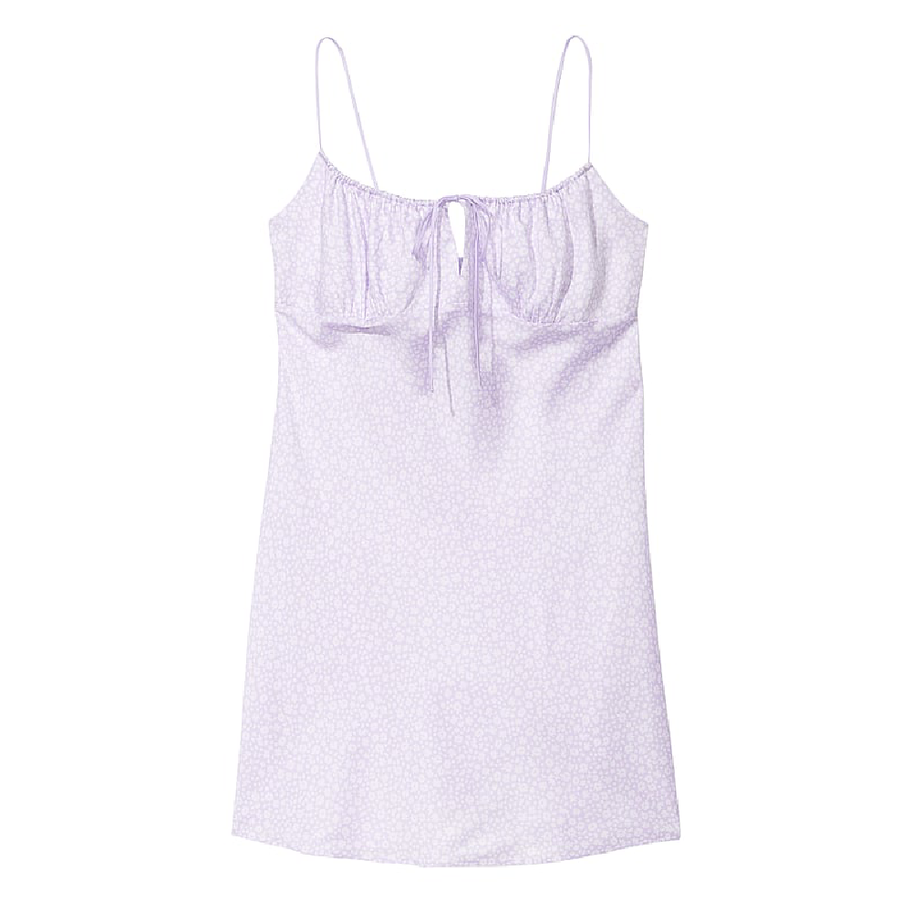 Платье-комбинация Victoria's Secret Pink Tencel Slip, сиреневый платье кафтан из лиоцелла h
