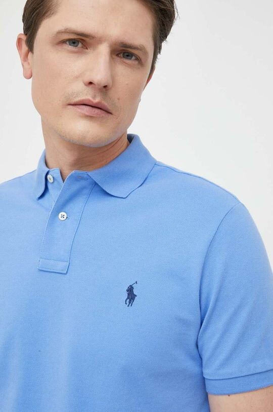 

Хлопковое поло Polo Ralph Lauren, синий