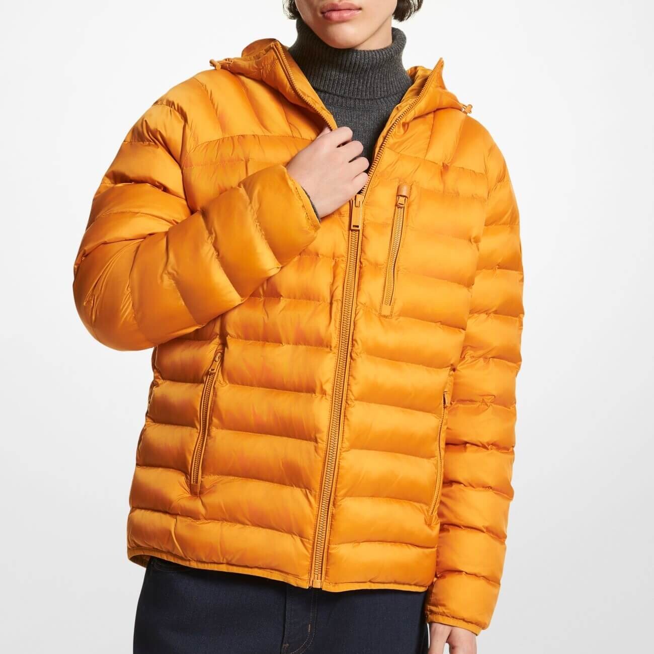 

Куртка Michael Kors Rialto Quilted Nylon, золотистый, Желтый