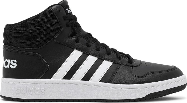 Кроссовки Adidas Hoops 2.0 Mid 'Black White', черный - фото