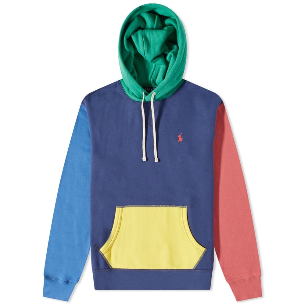 

Толстовка Polo Ralph Lauren Colour Block Popover Hoody, Синий