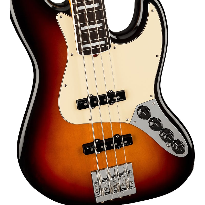Бас-гитара Fender American Ultra Jazz Bass с накладкой из палисандра - Ultraburst