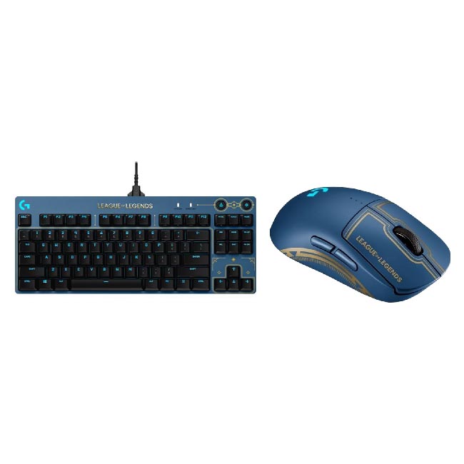 Игровой комплект Logitech G Pro Bundle League Of Legends Edition, синий - фото