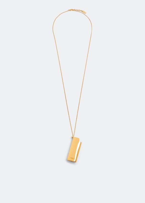 

Ожерелье SAINT LAURENT Lighter case charm necklace, золотой