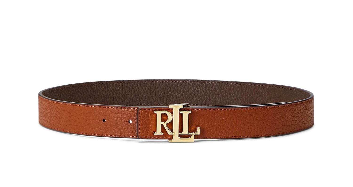 

Ремень Lauren Ralph Lauren Logo Reversible Pebbled, темно-коричневый