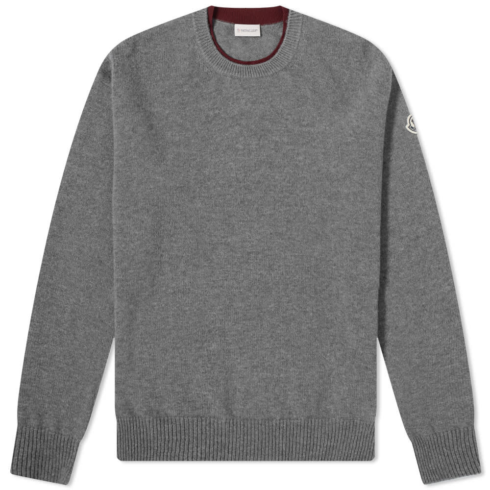 

Джемпер Moncler Logo Crew Knit, Серый