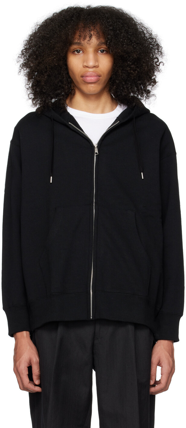 

Черная толстовка с капюшоном на молнии Comme des Garçons Homme