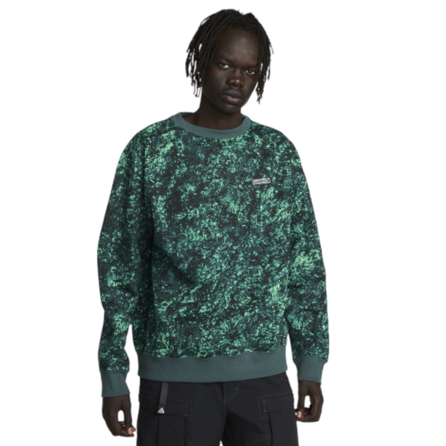 

Свитшот Nike ACG Therma-FIT Tuff Plush, зеленый