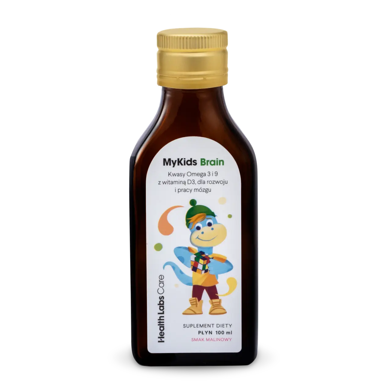 

Health Labs Care MyKids Brain Омега 3 и 9 с витамином D3 для развития и функционирования детского мозга БАД Малина, 100 мл