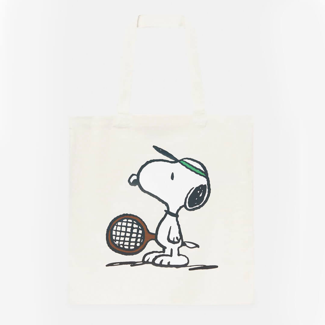 Сумка-шоппер Pull&Bear Snoopy, белый тестирование подготовленности теннисиста