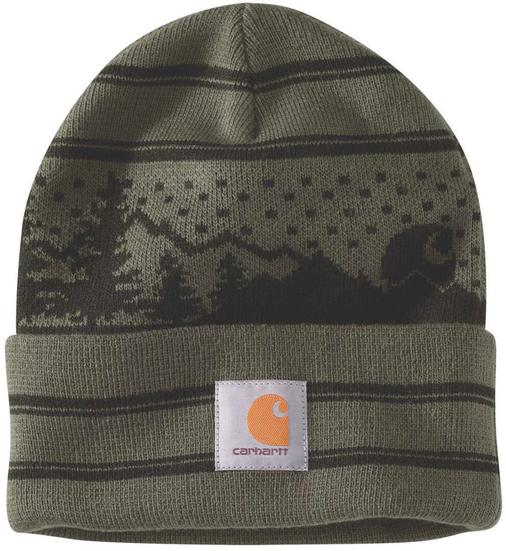 Шапка Carhartt Knit Holiday, оливковый