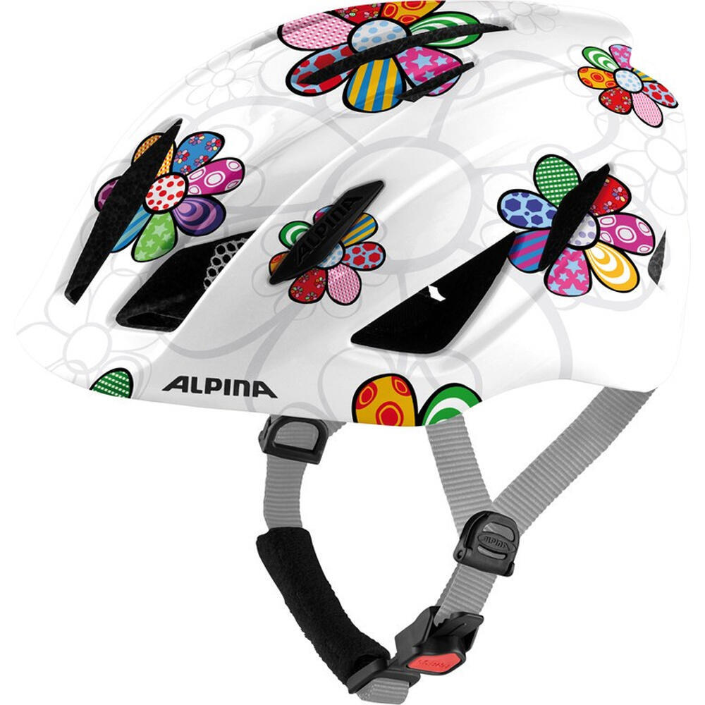 Детский шлем ALPINA Пико, белый / цветной / цветной