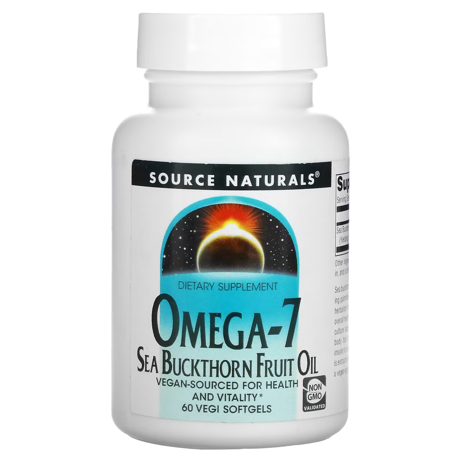 

Source Naturals Omega-7 Масло плодов облепихи, 60 вегетарианских таблеток