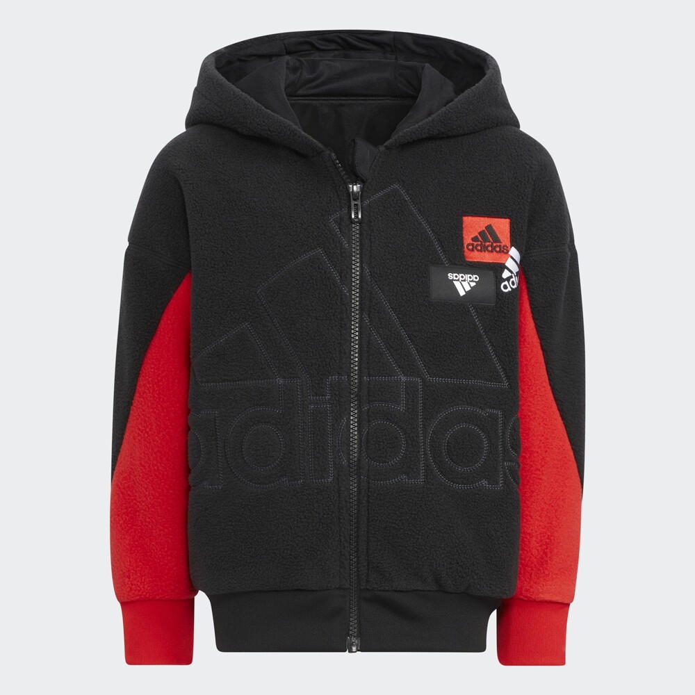 

Куртка adidas Hooded, черный/красный