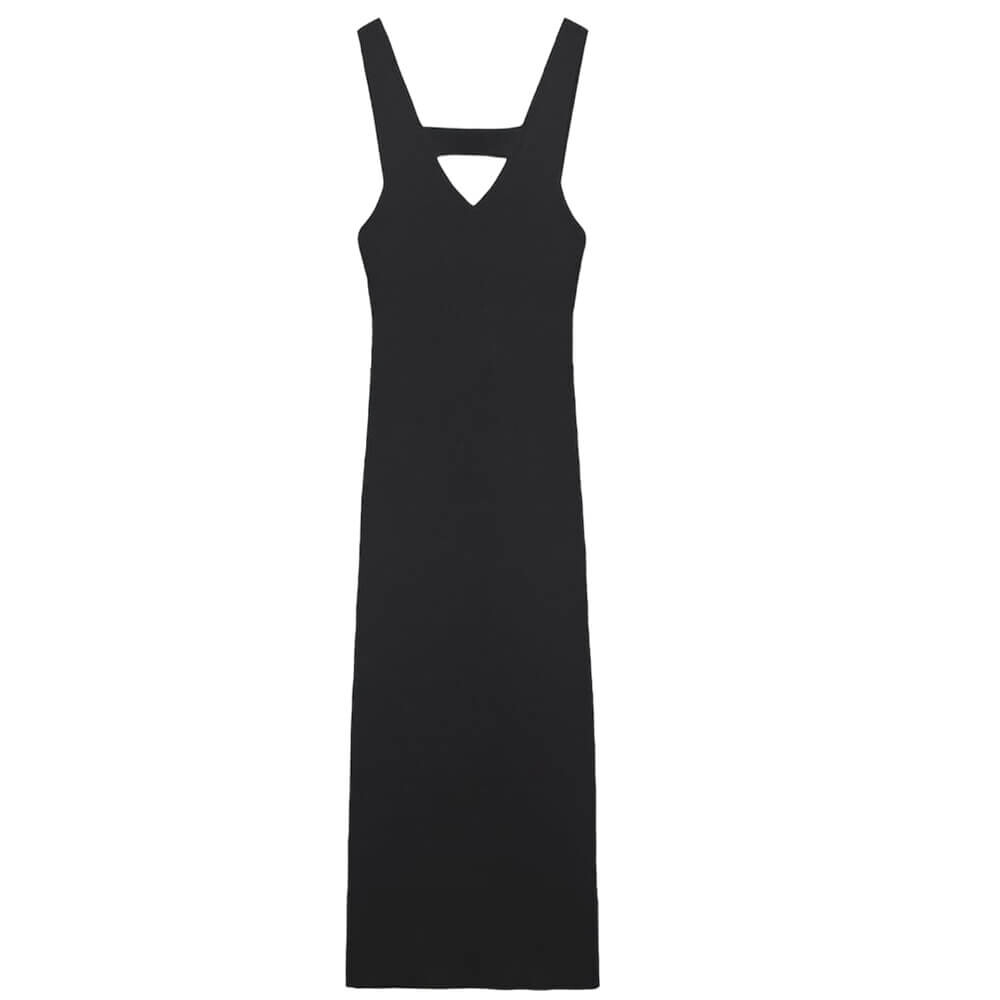 

Платье Zara Cut-out Knit, черный