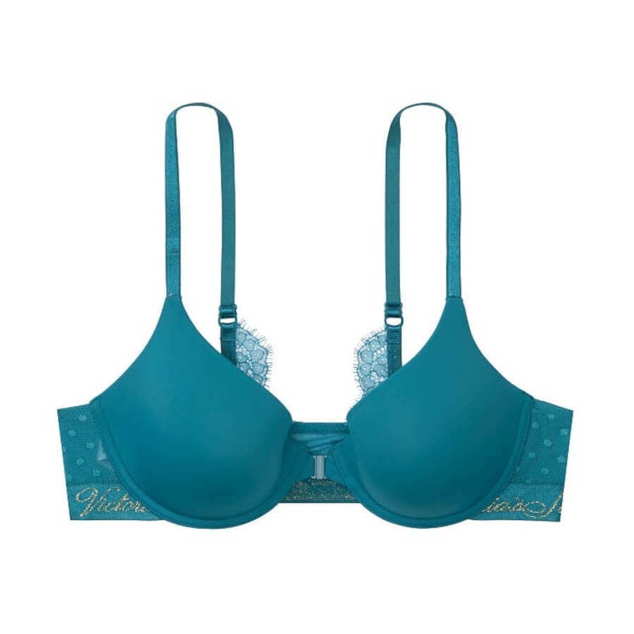 

Бюстгальтер на косточках Victoria's Secret The T-shirt Lightly-Lined Demi, голубой