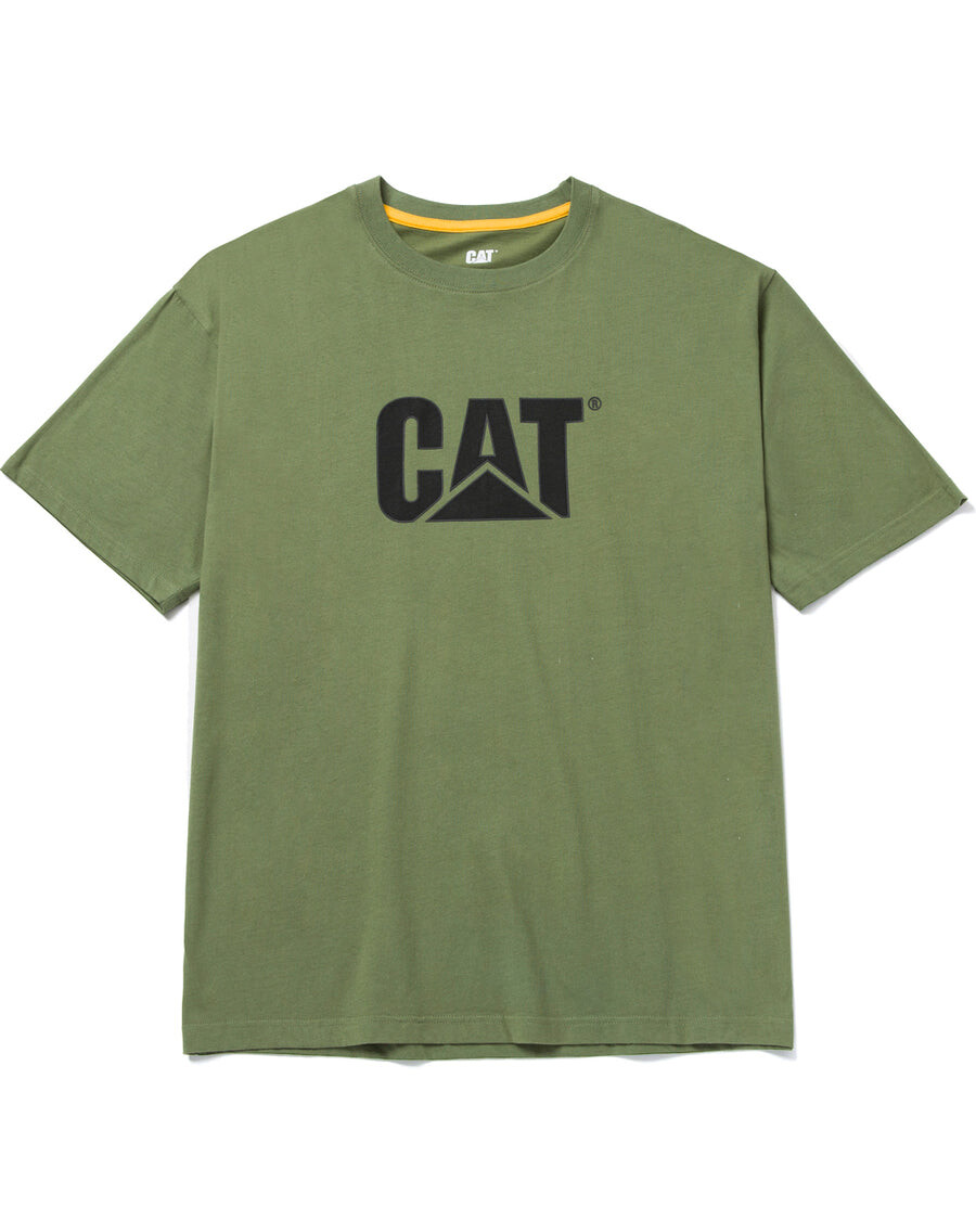 

Мужская футболка с логотипом CAT, зеленый