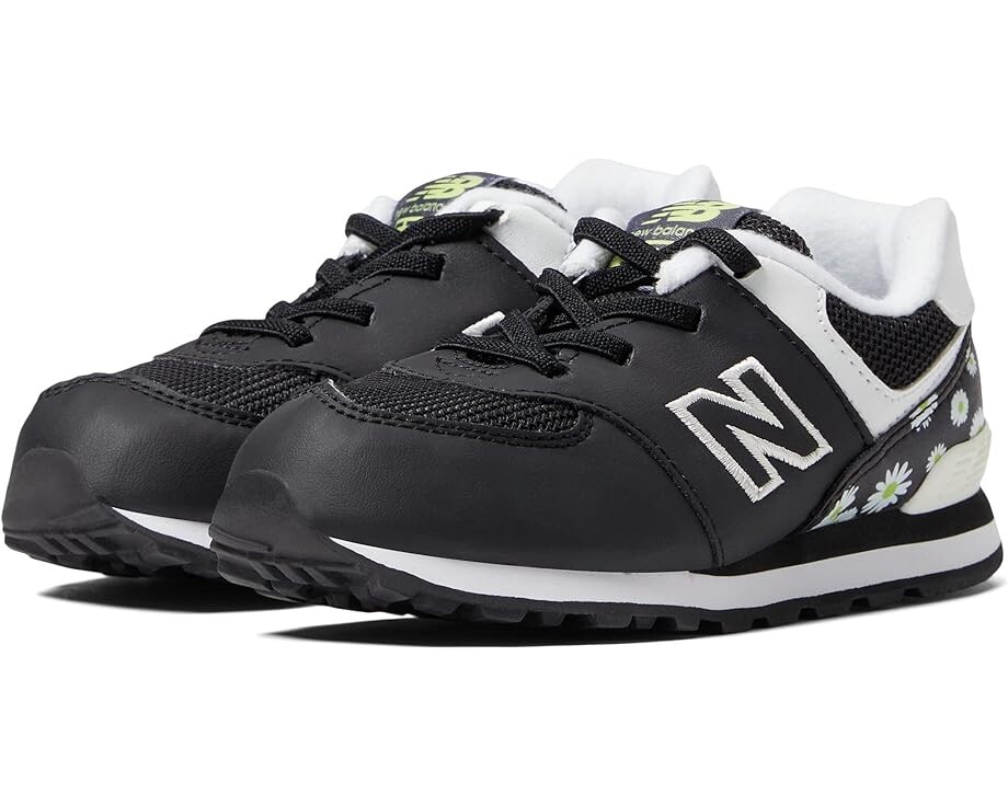 

Кроссовки New Balance 574 Bungee Lace, цвет Black/Lemonade