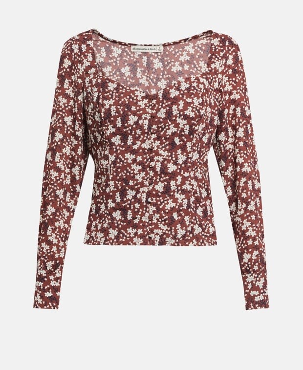 

Блузка для отдыха Abercrombie & Fitch, бордо