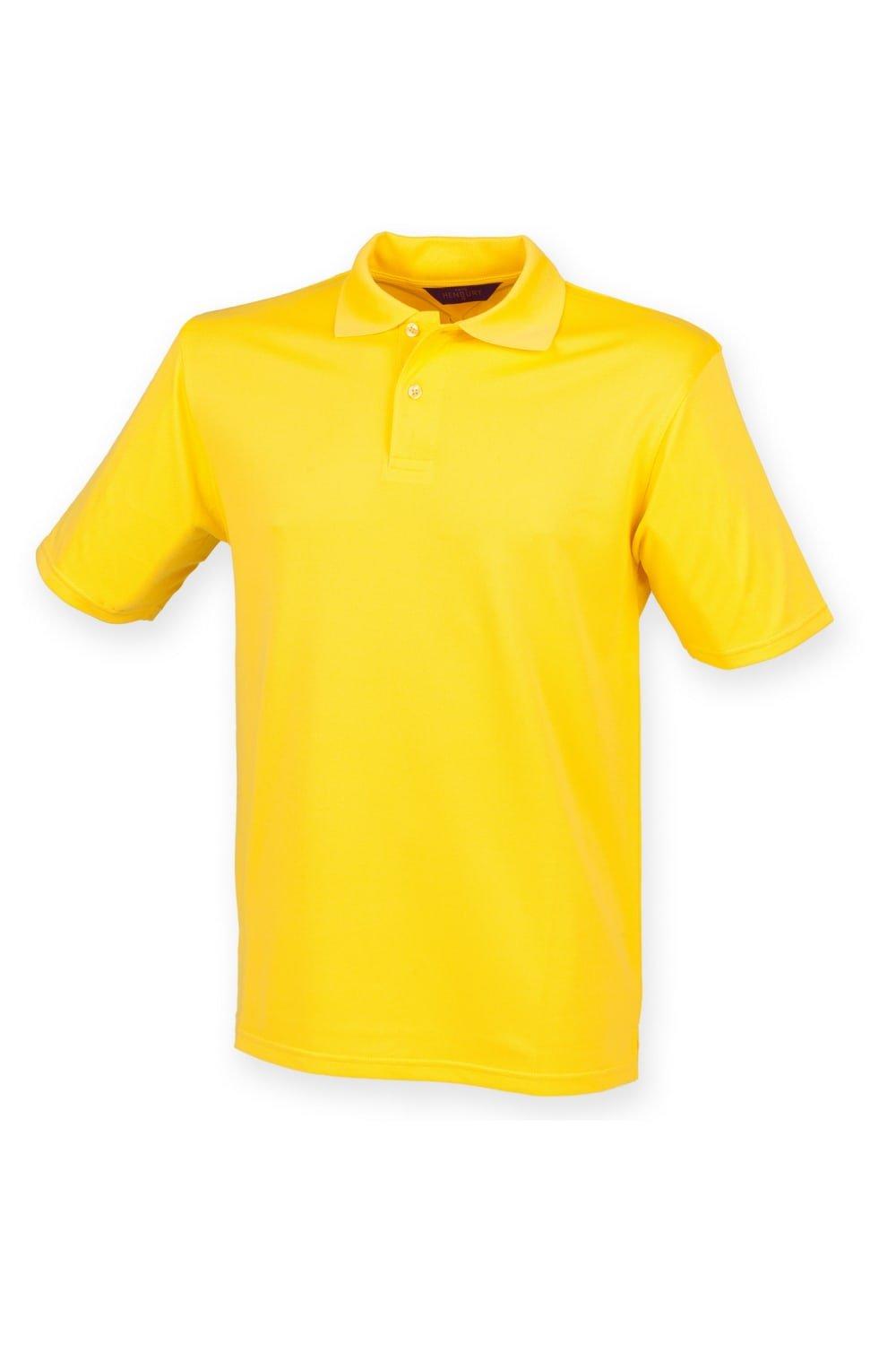 Рубашка поло Coolplus из пике Henbury, желтый рубашка твое с принтом 42 размер