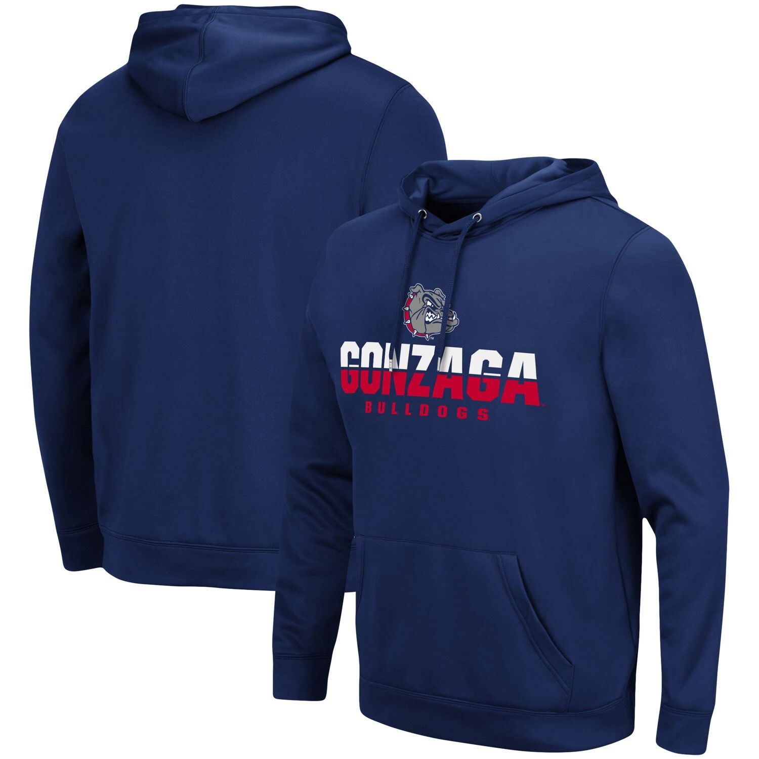 цена Мужской темно-синий пуловер с капюшоном Gonzaga Bulldogs Lantern Colosseum