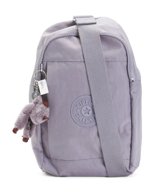 

Рюкзак Kylnn из нейлона на слинге Kipling, серый