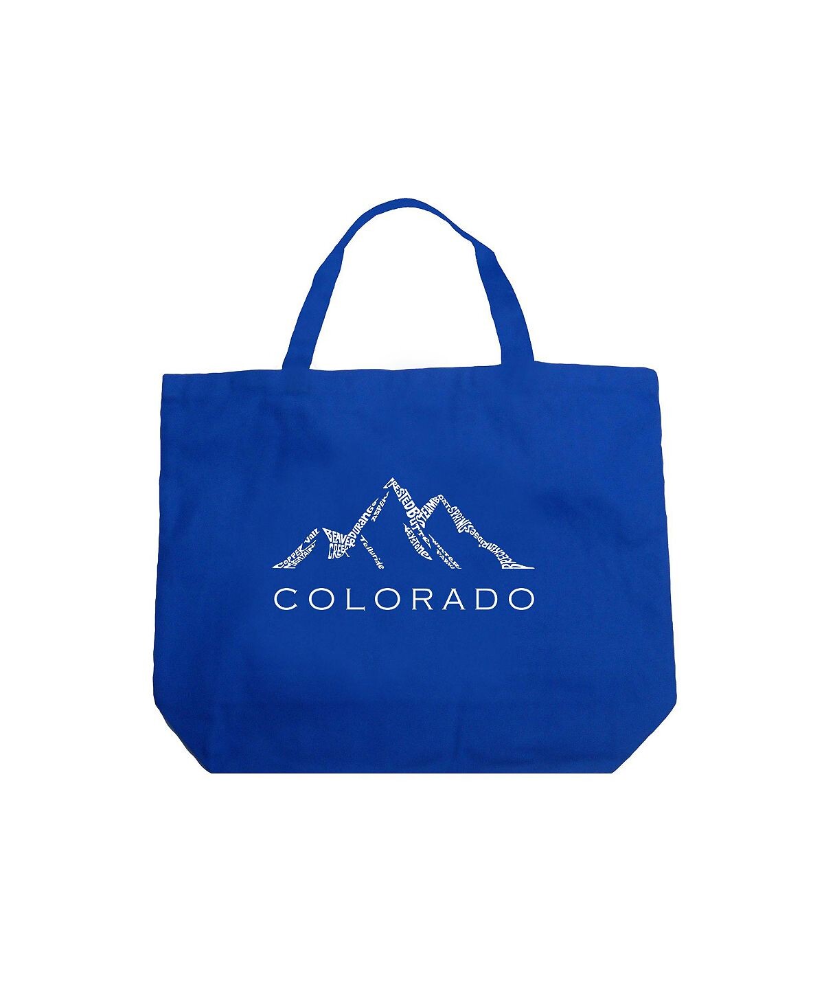 

Colorado Ski Towns — большая сумка-тоут Word Art LA Pop Art