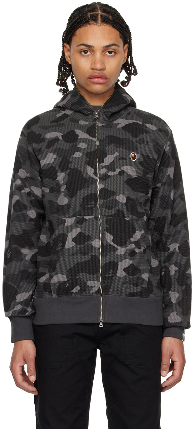 

Толстовка с камуфляжным принтом черного цвета BAPE
