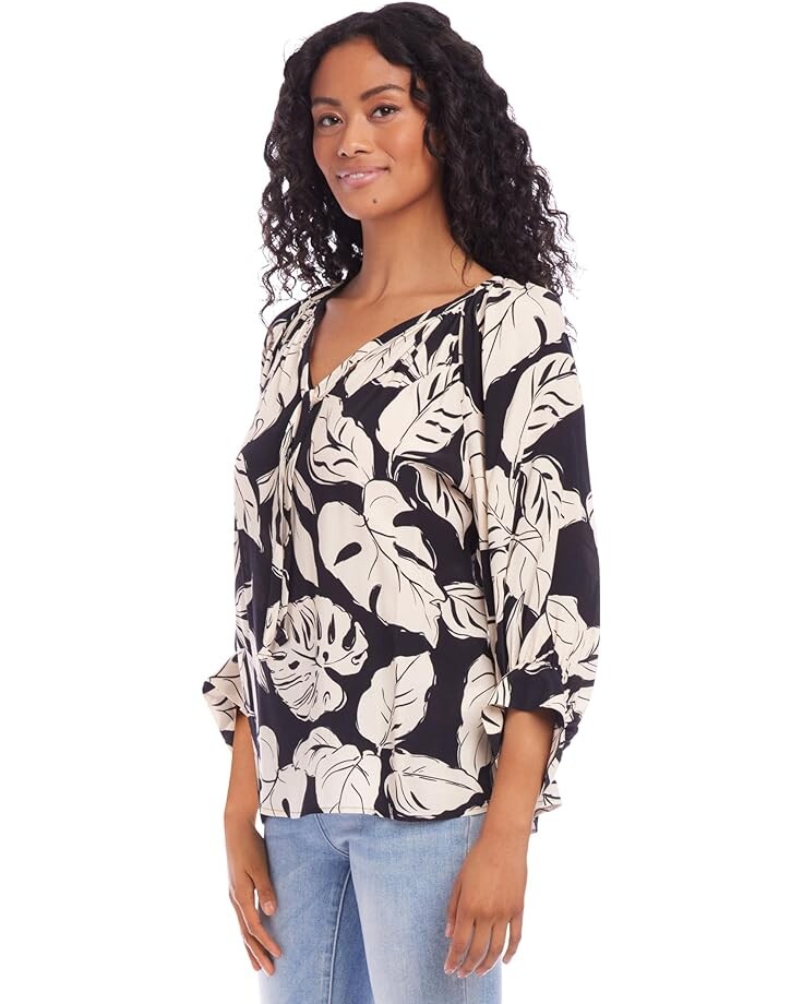 

Топ Karen Kane Blouson Sleeve Top, черный