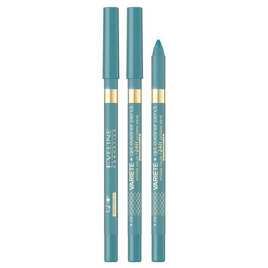 Гель-водостойкий карандаш для глаз, 04 Blue Lagoon, 9 г Eveline Cosmetics Variete цена и фото
