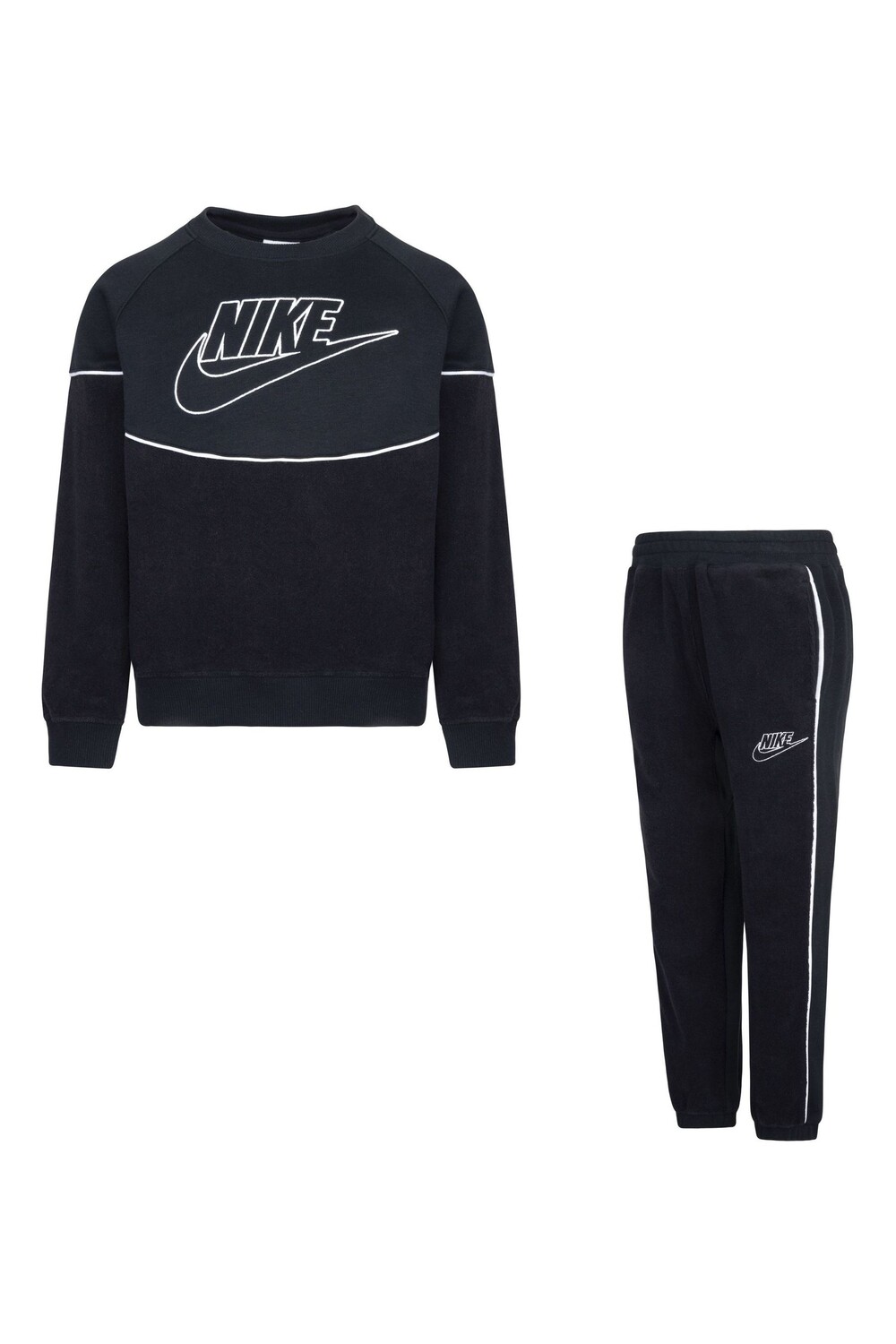 

Комплект из толстовки и спортивных штанов для малышей Amplify Nike, черный