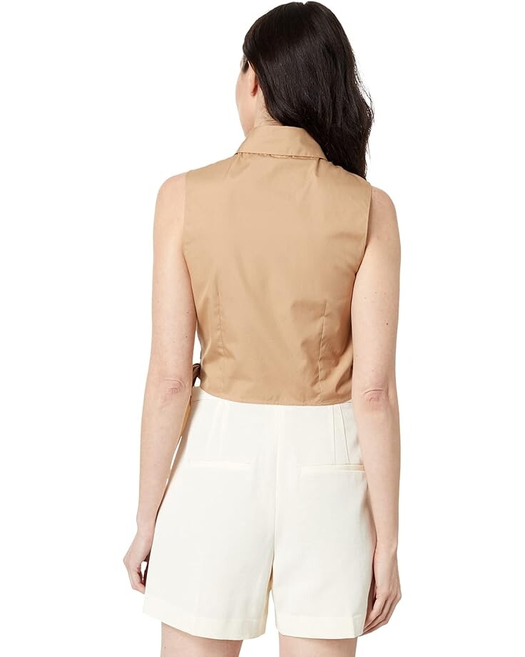 

Рубашка Vince Sleeveless Wrap Shirt, цвет Dune