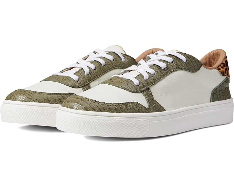 

Кроссовки KAANAS Baru Contrast Leather Lace-Up Sneaker, оливковый