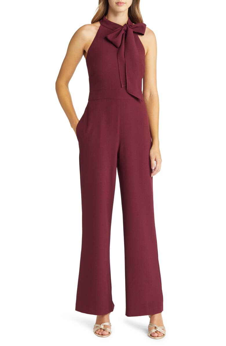

Комбинезон из эластичного крепа с бантом VINCE CAMUTO