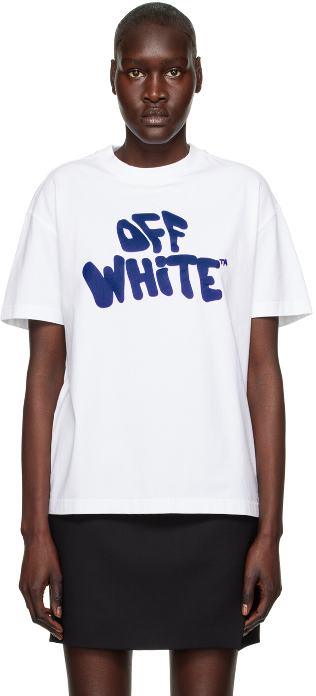 

Белая футболка в стиле 70-х Off-White, Белый