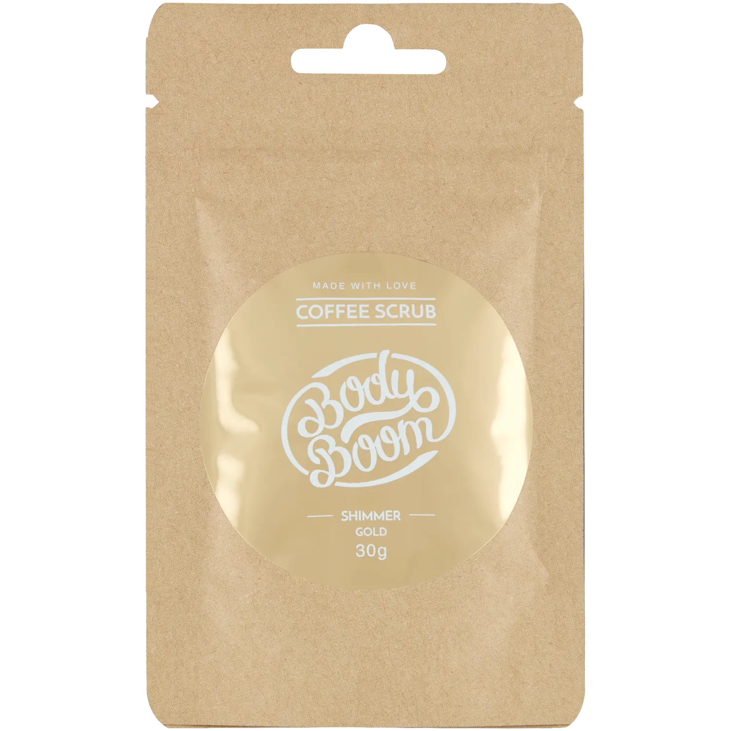 

Bodyboom Shrimmer Gold кофейный скраб для тела, 30 г