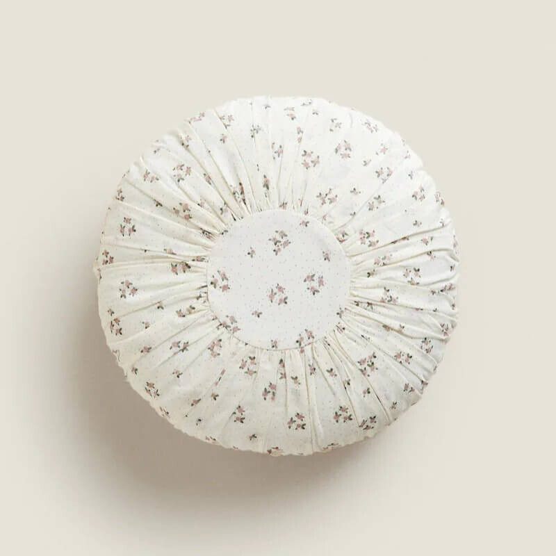 

Декоративная подушка Zara Home Round Floral, ванильный