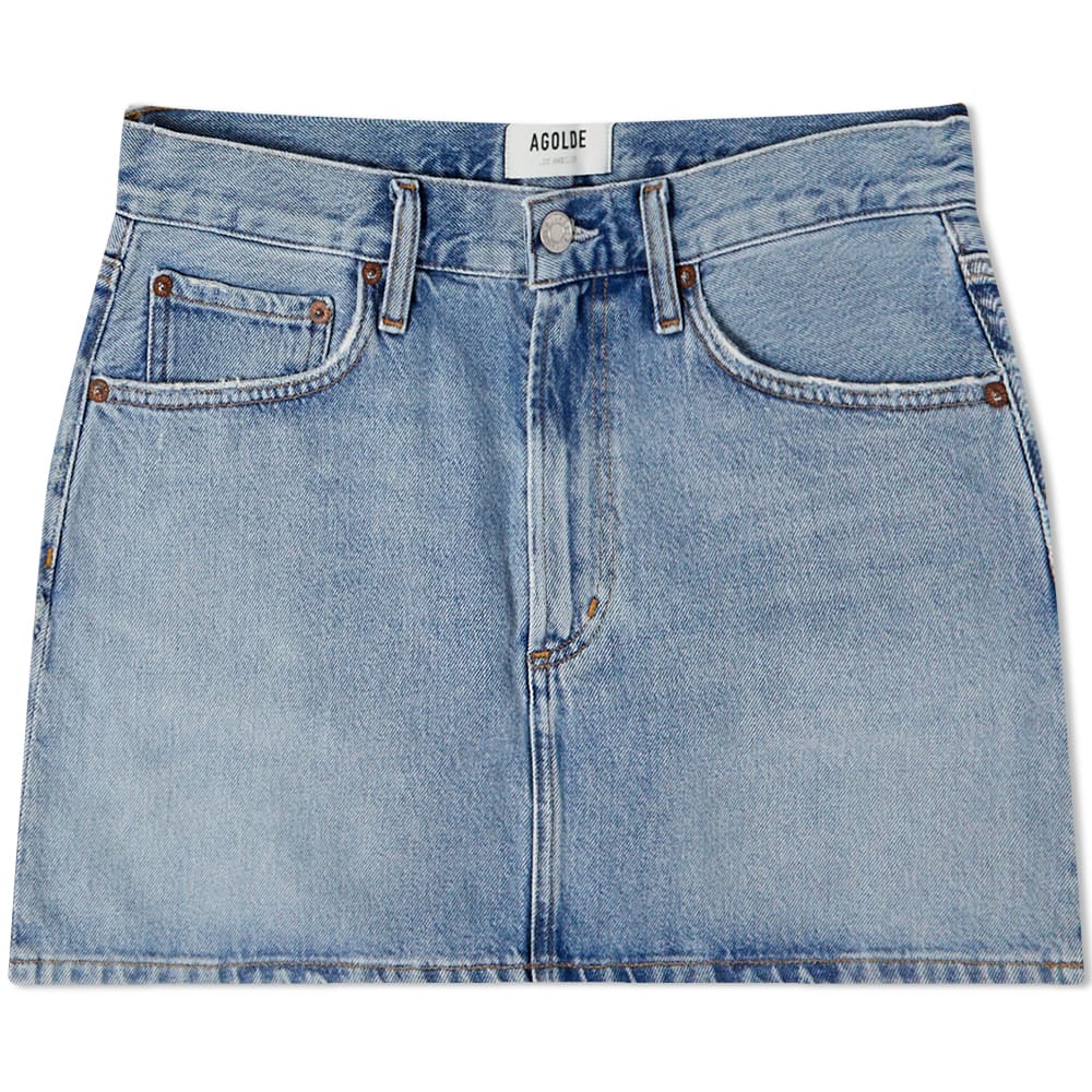 Agolde Liv Mini Denim Skirt