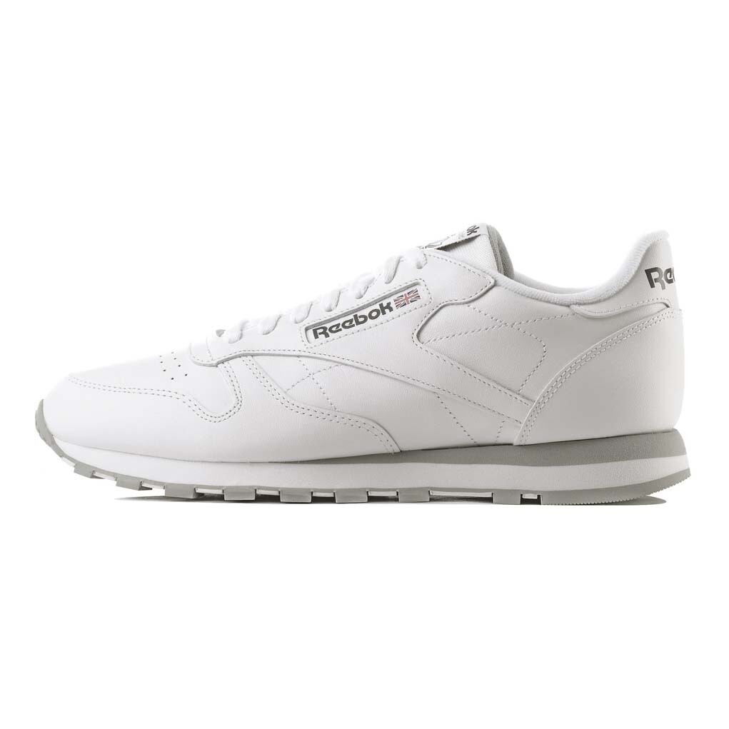 

Кроссовки Reebok Classic Leather, белый/серый