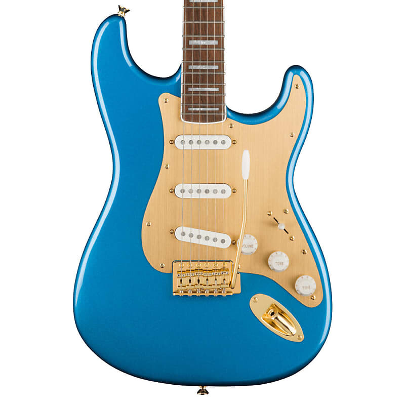 

Squier 40th Anniversary Stratocaster, Gold Edition - Lake Placid Blue