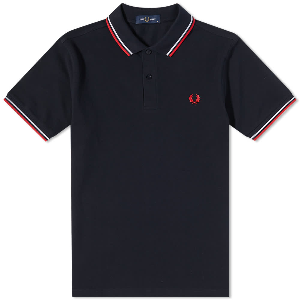 Футболка Fred Perry Slim Fit Twin Tipped Polo кроссовки fred perry zapatillas white