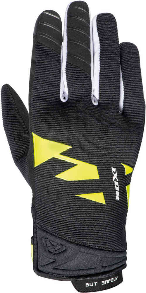 Мотоциклетные перчатки MS Fever Ixon, черный/белый/флуоресцентный желтый женские мотоциклетные перчатки ms fever ixon черное золото