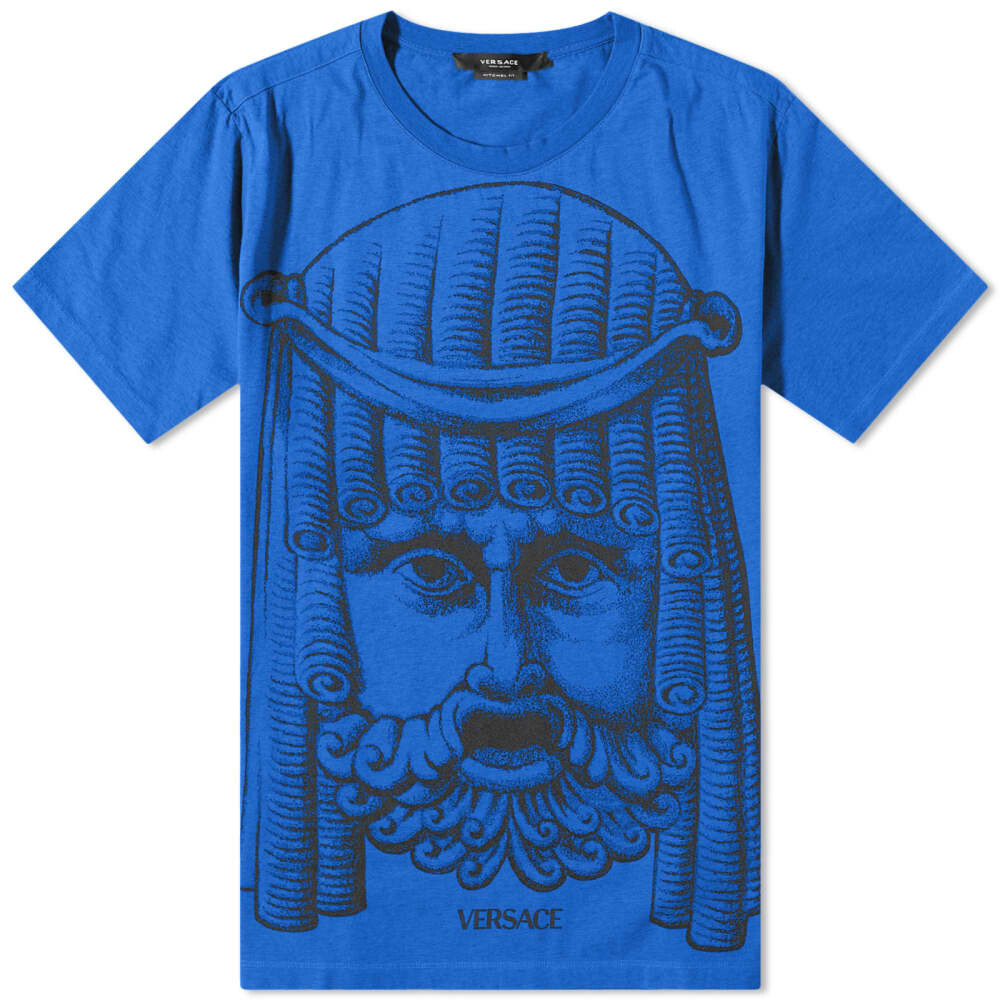 

Футболка Versace Greek Mask Tee, Синий
