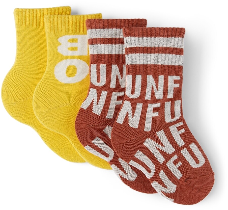 

Детские красные и желтые носки Bobo & Fun Socks Set Bobo Choses