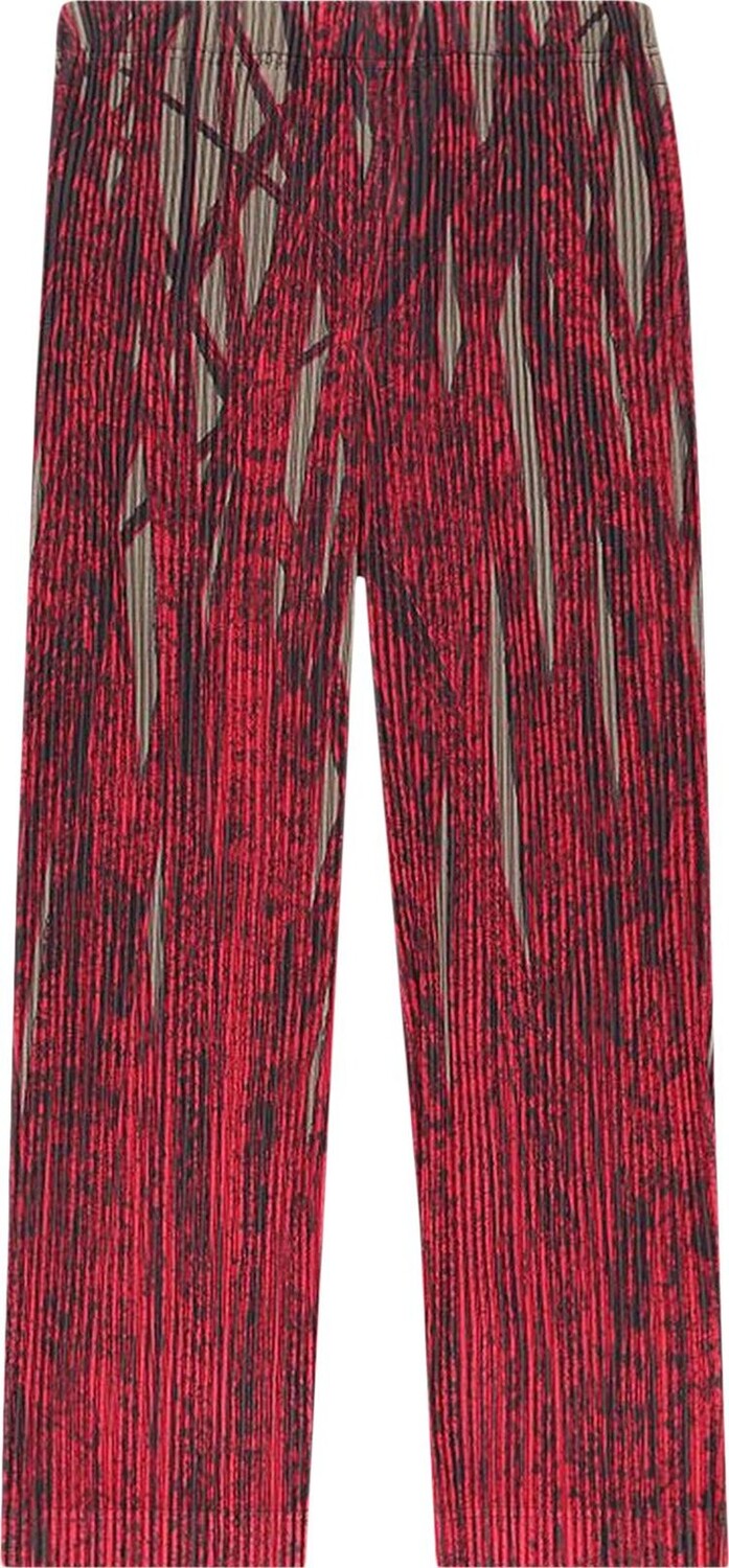 

Брюки Homme Plissé Issey Miyake Grass Field Pants 'Red', красный