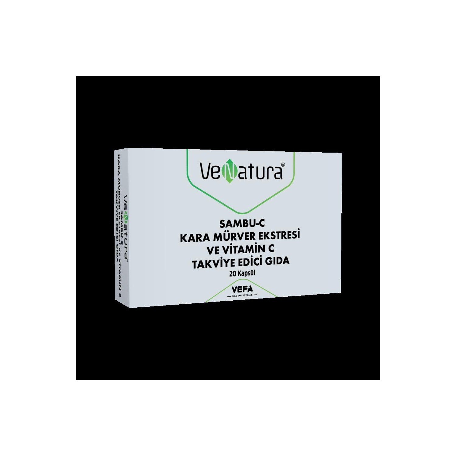 

Venatura Sambu-C, экстракт черной бузины и витамин С, пищевая добавка, 20 капсул