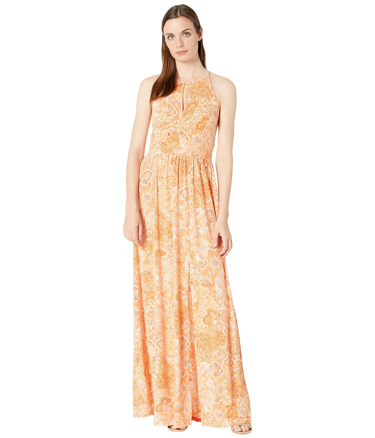 

Платье MICHAEL Michael Kors, Arabesque Paisley Halter Maxi