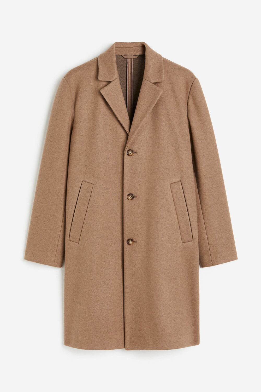 

Пальто H&M Wool-blend, темно-бежевый