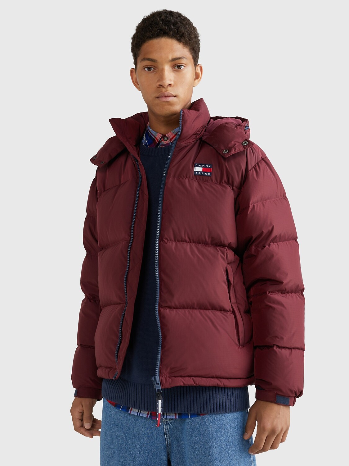 

Пуховая куртка alaska Tommy Hilfiger, глубокий румянец