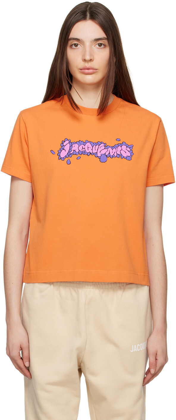 

Оранжевая футболка Le T-Shirt Desenho Jacquemus, Оранжевый